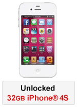 iPhone® 4S 32GB Unlocked - White (Refurbished by EB Games) (preowned)