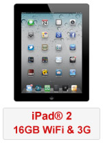iPad® 2 16GB WiFi & 3G - Black (Refurbished by EB Games) (preowned)
