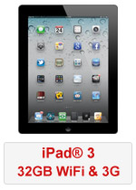 iPad® 3 32GB WiFi & 3G - Black (Refurbished by EB Games) (preowned)