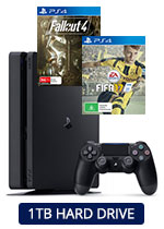 New-Look 1TB PlayStation Black Console + 2 Games
