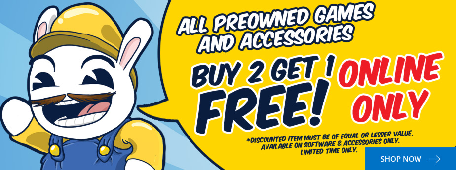 Buy 2 Preowned Games, Get 1 FREE!